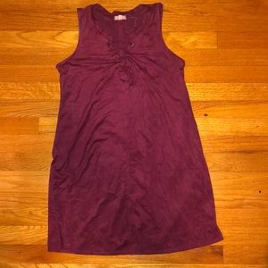 Burgundy velvet cross cross dress